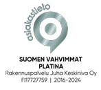 suomen vahvimmat rakennuspalvelu keskiniva 2024